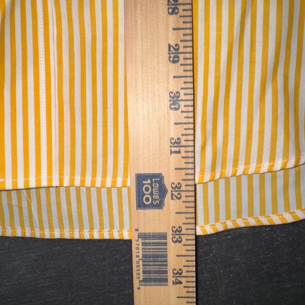 Mens Large Cutter & Buck Button Down Shirt Yellow New Southern Mississippi NWT - Picture 9 of 11